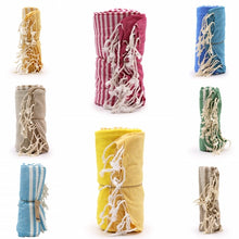 Load image into Gallery viewer, Cotton pareo beach towel with boho design