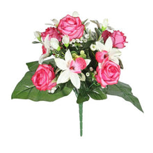 Load image into Gallery viewer, Dark pink Pembroke orchid mixed flower bunch
