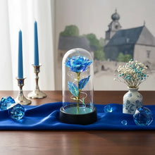 Load image into Gallery viewer, Elegant LED blue rose flower for wedding decoration