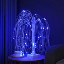 Load image into Gallery viewer, Decorative RGB tree bedside lamp with multicolor fairy lights