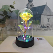 Load image into Gallery viewer, Galaxy-inspired LED roses in transparent box