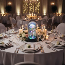 Load image into Gallery viewer, Wedding table décor with LED eternal rose