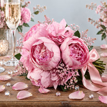 Load image into Gallery viewer, Elegant dusky pink romance flower bouquet