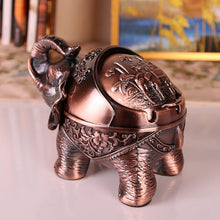 Load image into Gallery viewer,  Decorative elephant ashtray gift for cigar and cigarette lovers