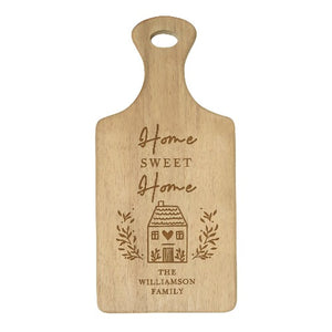 Rustic personalised paddle board for cooking and home décor