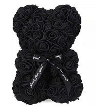 Load image into Gallery viewer, Handmade forever rose teddy bear for love, birthdays, and weddings