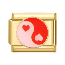 Load image into Gallery viewer, Heart-shaped Italian charm link for men and women