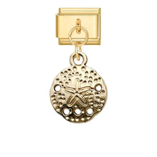 Load image into Gallery viewer, Stainless steel Italian charm with sea-themed pendant