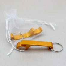 Load image into Gallery viewer, Wedding bottle opener keyring favours for guests