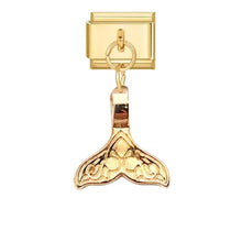 Load image into Gallery viewer, Sea-themed golden charm for DIY bracelet making