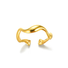 Load image into Gallery viewer, Timeless gold color steel ring
