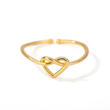 Load image into Gallery viewer, Statement stainless steel gold ring