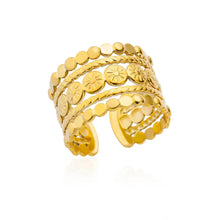 Load image into Gallery viewer, 
Polished gold finish stainless steel ring