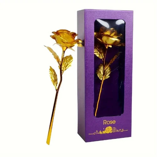 Elegant gold rose flower gift for Mother’s Day celebration