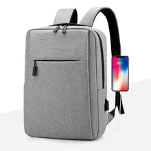 Load image into Gallery viewer, Durable waterproof school bag with laptop compartment and USB charger