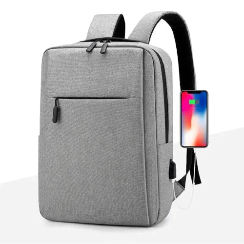Durable waterproof school bag with laptop compartment and USB charger