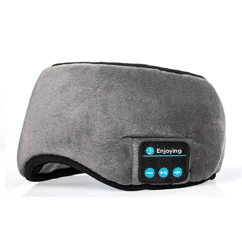 Soft wireless music headband with built-in earphones