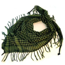 Load image into Gallery viewer, Fashion tactical head scarf with plaid pattern