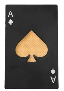 Groomsmen or wedding guest gift playing card bottle opener