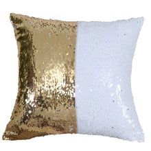 Load image into Gallery viewer, reversible magic pillowcase sequins-glitter-mermaid-sequins-pillow-case-mermaid-pillow-cover-mermaid-sequin-cushion-sequin-pillow-mermaid-cushion-uk-mermaid-cushion-cover-mermaid-cushion-covers-mermaid-cushions