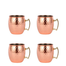 Load image into Gallery viewer, reusable hammered copper cocktail mug for entertaining guests