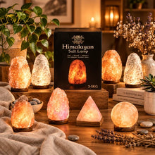Load image into Gallery viewer, Pink Himalayan salt lamp home accessory