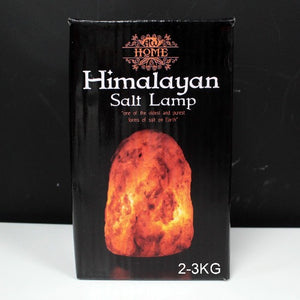 Crystal rock salt lamp with soothing warm light