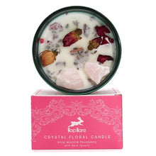 Load image into Gallery viewer, Soy Wax Candles Gifts Crystal healing flower candle gift for meditation and relaxation