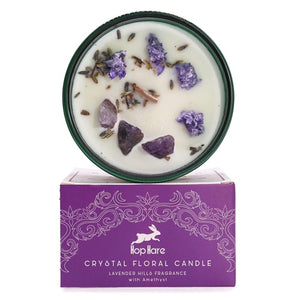  Hop Hare floral crystal candle with hidden treasure