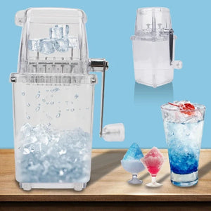 Durable manual ice blender for smoothies and frozen treats