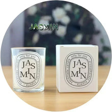 Load image into Gallery viewer, Glass jar Jasmin fragrance candle for guests and events