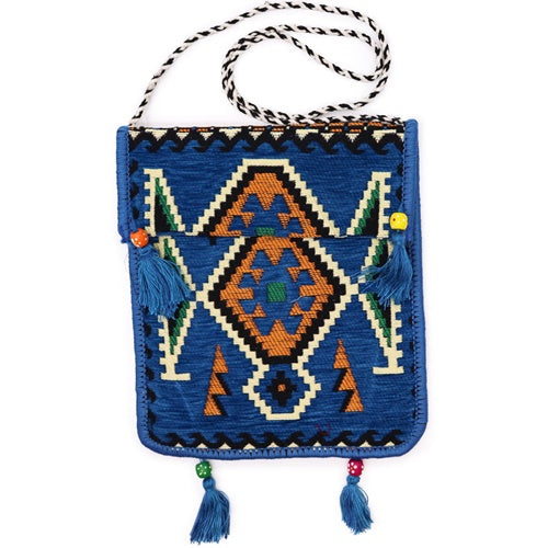 Bohemian festival shoulder bag with adjustable strap