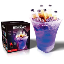 Load image into Gallery viewer, Light-up rechargeable ice bucket with color-changing LED lights