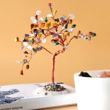 Load image into Gallery viewer, Feng Shui copper wire gemstone money tree