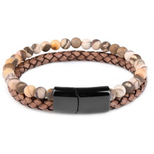 Load image into Gallery viewer, Men&#39;s fashion leather bracelet gift