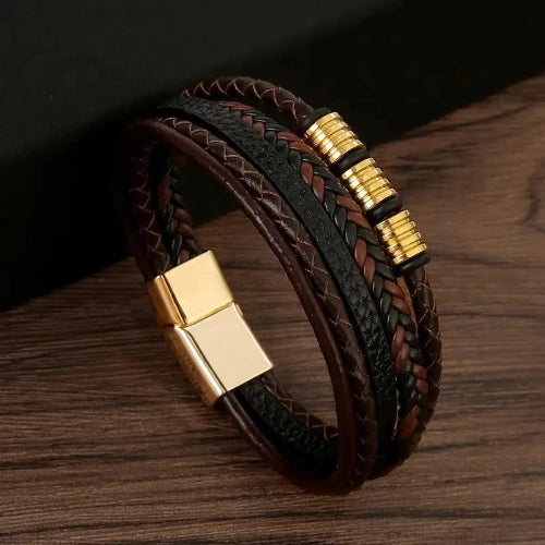Durable leather bracelet for men’s accessories