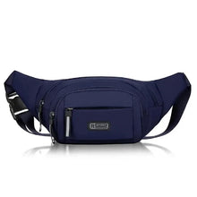 Load image into Gallery viewer, Navy blue waist bag Lightweight men&#39;s waist bag for mobile phone and essentials