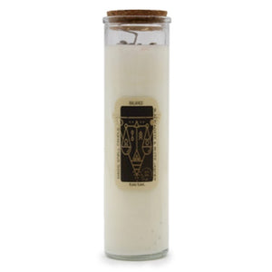 Crystal-infused witch candles for meditation and spell casting