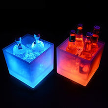 Load image into Gallery viewer, Modern LED light-up ice bucket for drinks, cocktails, and events