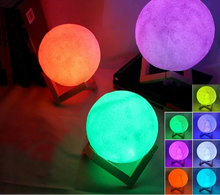 Load image into Gallery viewer,  Kids LED moon night light bedroom decoration