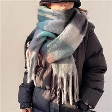 Load image into Gallery viewer, Multicoloured scarf thick women’s shawl and wrap