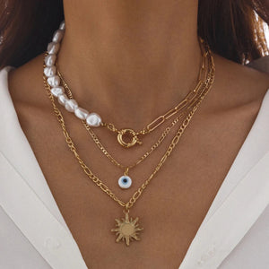 Trendy multi-strand necklace for teens