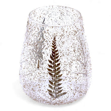 Load image into Gallery viewer, glass tealight holders with natural flower accents