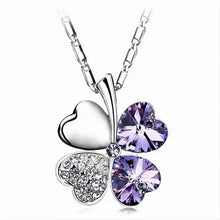 Load image into Gallery viewer, lucky charm crystal necklace for birthdays and celebrations