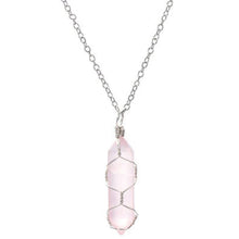 Load image into Gallery viewer, Healing energy quartz bullet point pendant