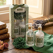 Load image into Gallery viewer, Body scrub and lotion gift box with ribbon