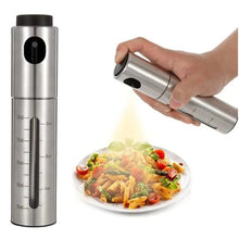 Load image into Gallery viewer, Stainless steel olive oil spray bottle for BBQ and baking