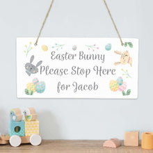 Load image into Gallery viewer, Easter Bunny Slate Door Plaque-Petit Cheri Dream Big Little One Plaque-house signs slate-slate house signs-slate door numbers-personalised house signs