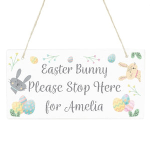 Easter Bunny Slate Door Plaque-Petit Cheri Dream Big Little One Plaque-house signs slate-slate house signs-slate door numbers-personalised house signs