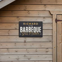 Load image into Gallery viewer, BBQ grill sign metal wall decor outdoor